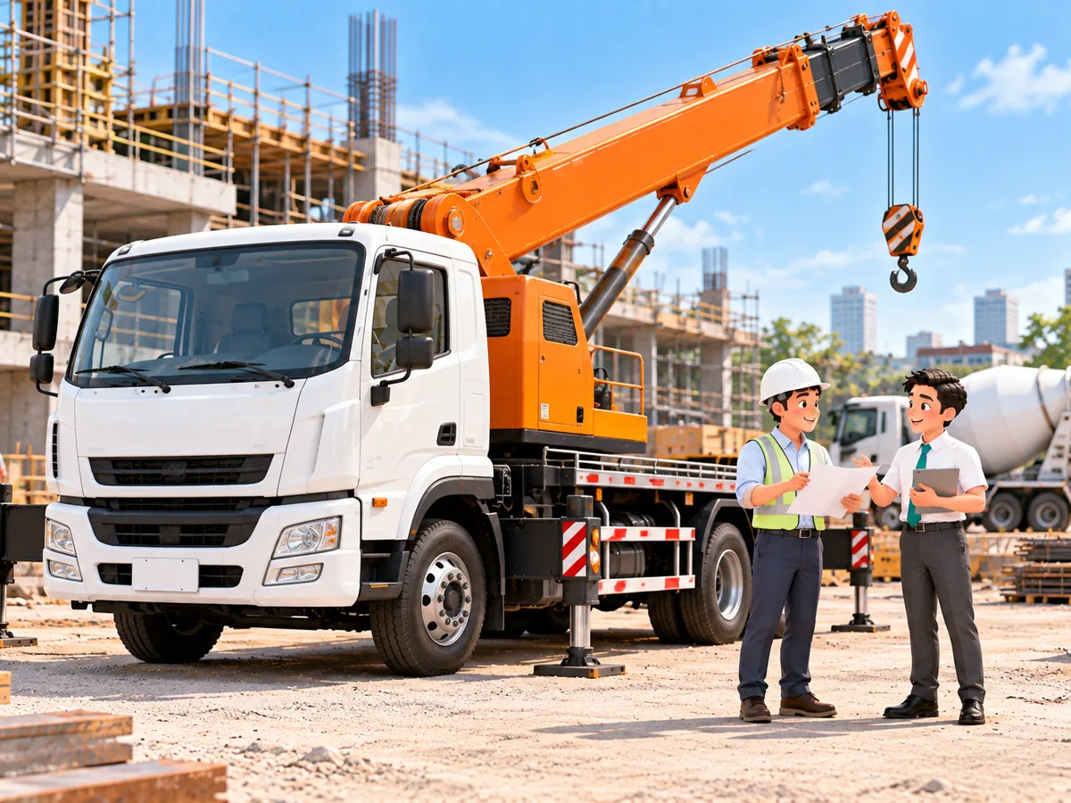 Minh hoạ xe cẩu chuyên dùng