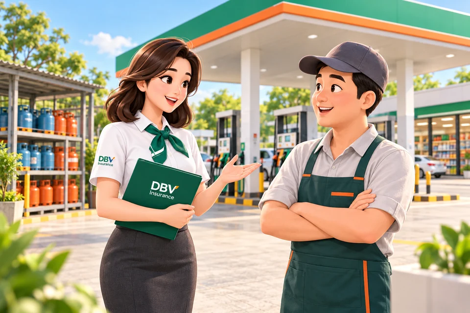 Tư vấn bảo hiểm cho cửa hàng xăng dầu và gas