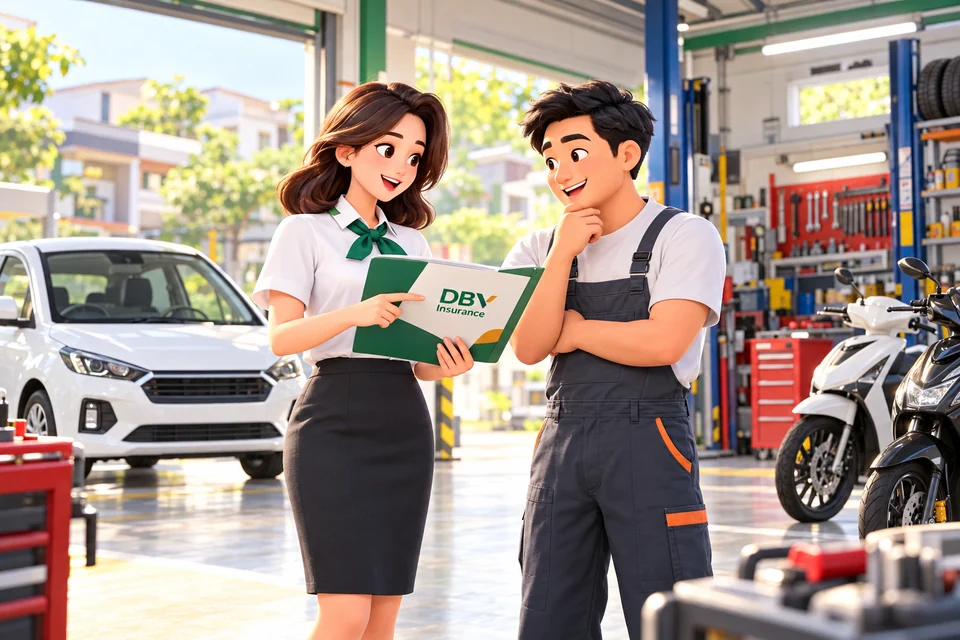 Tư vấn bảo hiểm cho showroom và gara ô tô, xe máy