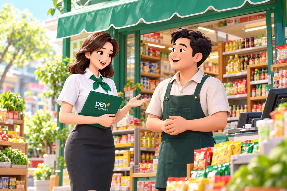 Tư vấn bảo hiểm cho siêu thị mini và cửa hàng bách hóa