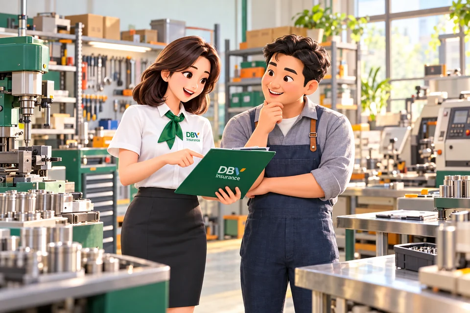 Máy móc và thiết bị kinh doanh được kê khai bảo hiểm