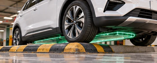 Gầm xe ô tô điện va vào gờ đá